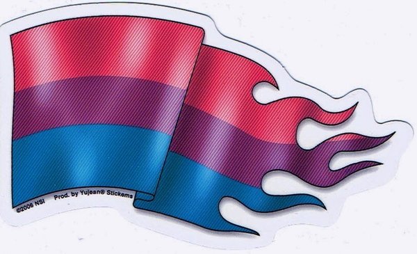 Aufkleber Welle für Bisexuelle