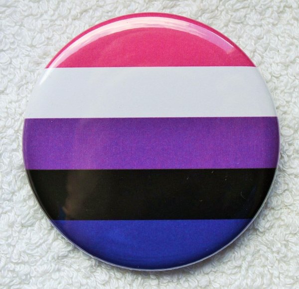 Genderfluid Button 3 cm