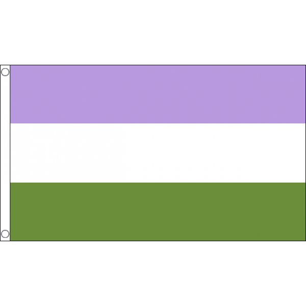Genderqueer - Fahne 90 x 150