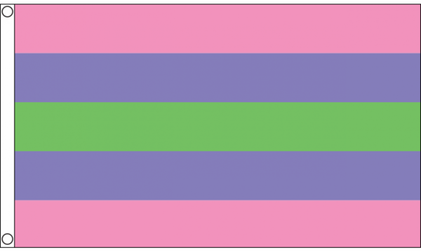 Trigender Fahne  90 x 150 cm