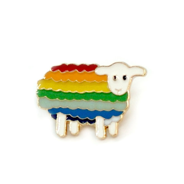 Regenbogen-Schaf mit Butterfly Clip