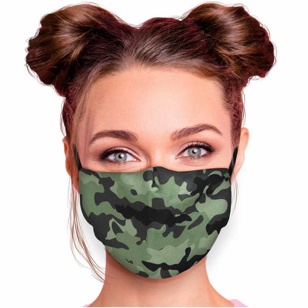 Unisex Camouflage Mund Gesichtsmaske Waschbar