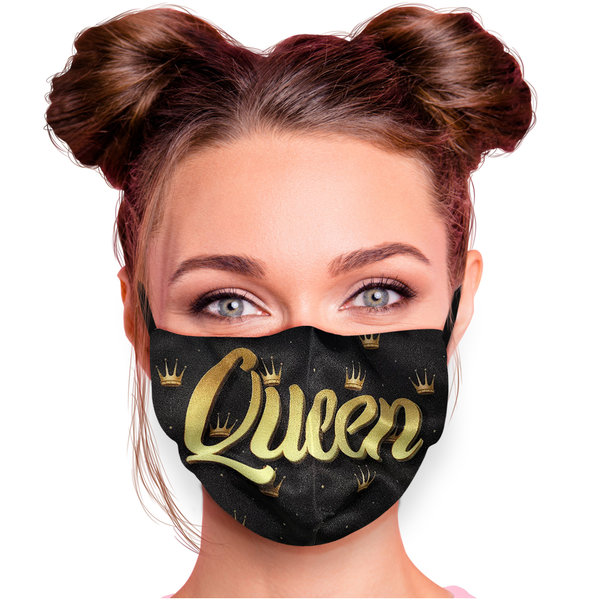 Unisex Gold Queen Mund Gesichtsmaske Waschbar