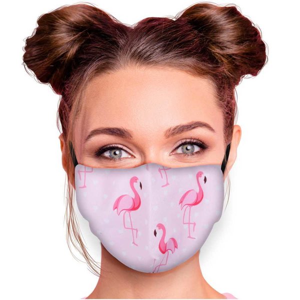 Unisex Flamingo Mund Gesichtsmaske Waschbar