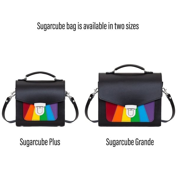 Sattelleder Pride Sugarcube Handtasche Groß
