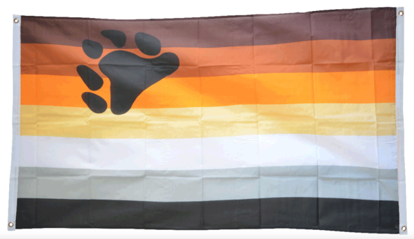 Bear Pride Balkonflagge / Wandflagge 90 x 150 cm
