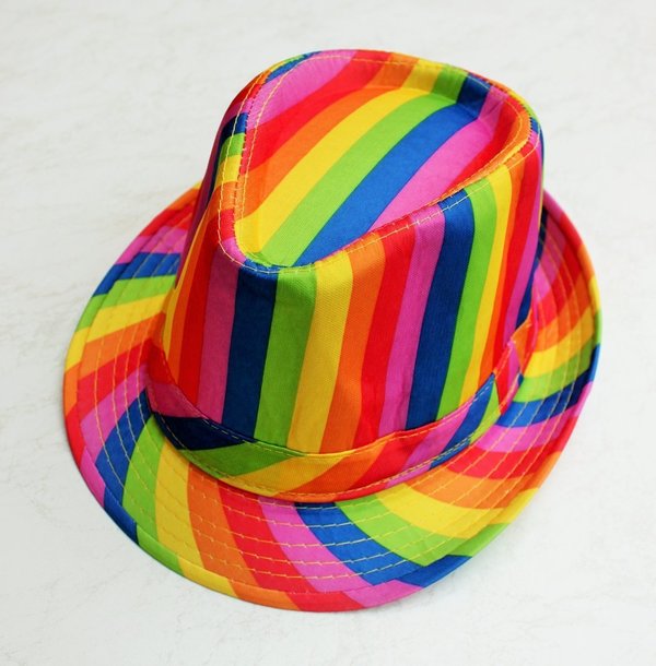Regenbogen - Hut mit matter Oberfläche