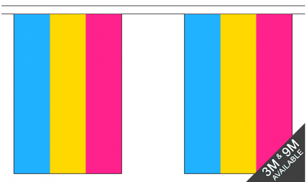 Pansexual Flaggenkette 3 m