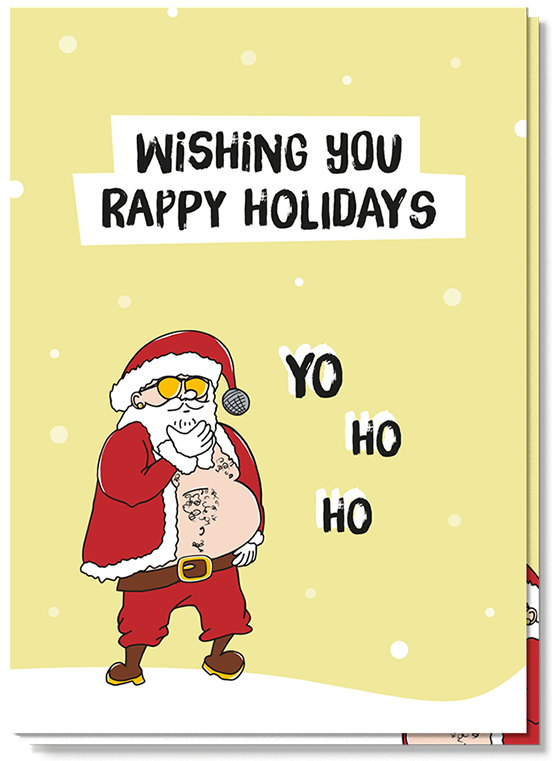 Humorvolle Weihnachtskarte | Rappy